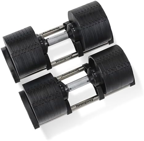 Strongway 9-in-1 PAIR 40KG Adjustable Dumbbell Home Fitness Gym Training Weights Lifting Exercise