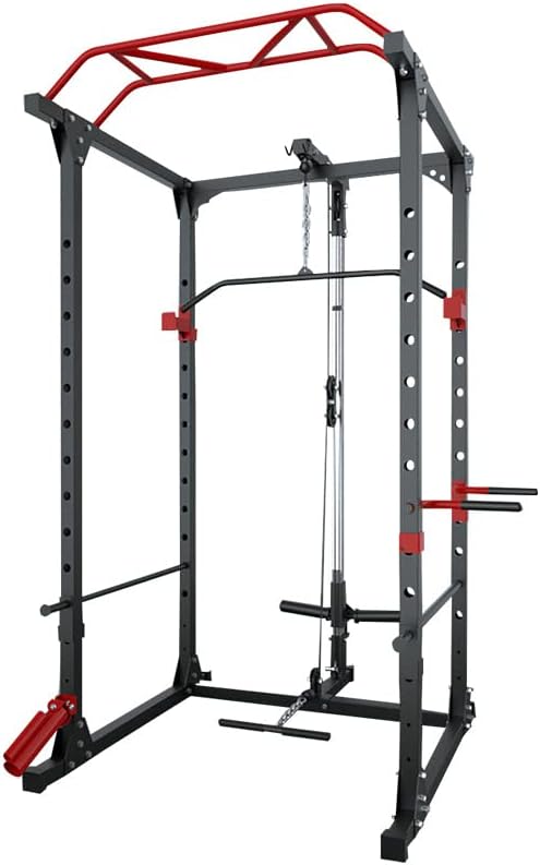 Strongway Multi-Gym Power Cage Squat Rack Power Rack Weight Lifting Home Gym Fitness